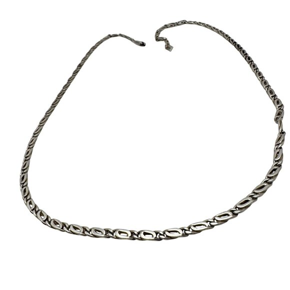 Sterling Silver Chain Vtg Necklace 38g 28